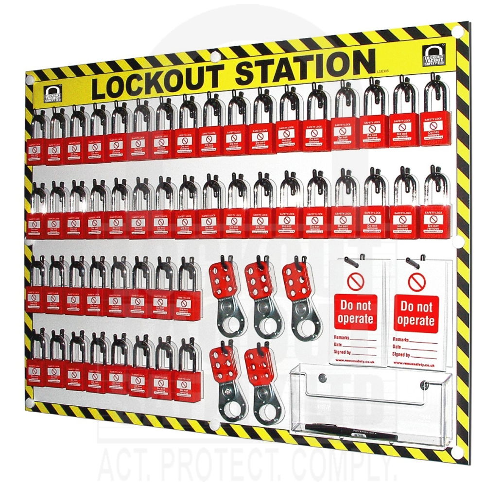 LSE305 50 Capacity Shadowed Lockout Station LSE305 50 Capacity Shadowed Lockout Station